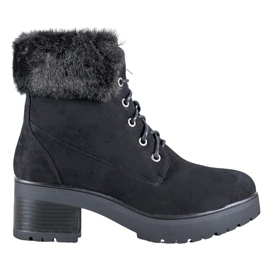 Goodin Bottes noires avec fourrure