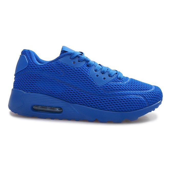 Chaussures de sport en maille bleues