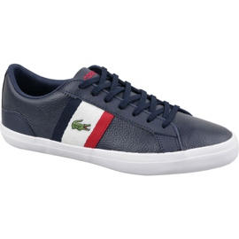 Lacoste Lerond 119M 737CMA00457A2 blanc rouge bleu marine