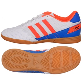 Chaussures de foot Adidas Super Sala J In Jr FV2633 multicolore blanc
