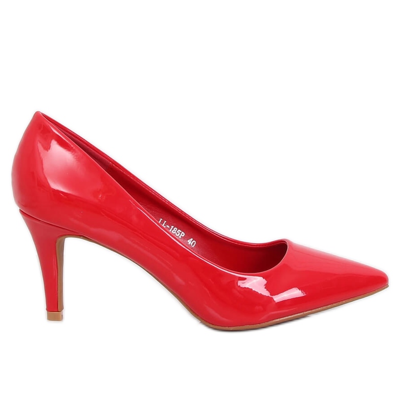 Escarpins femme laqués rouges LL-185P Rouge