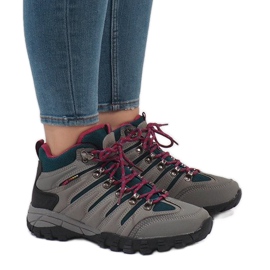 Chaussures de trekking femme grises FS302-33 noir