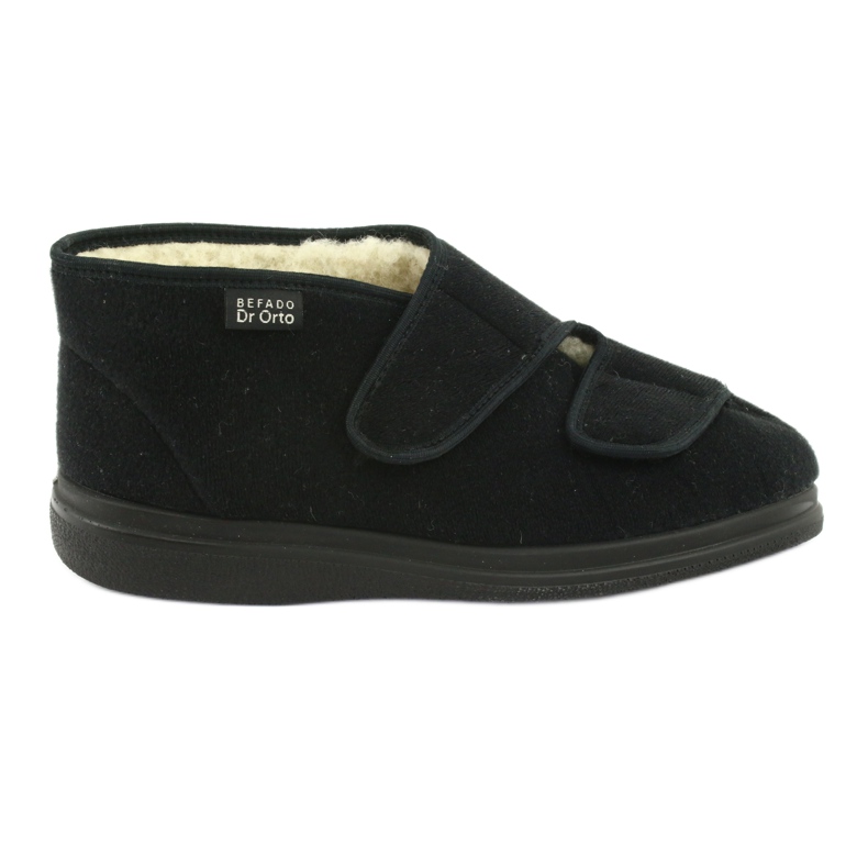 Dr.ORTO Befado pantoufles chaudes en polyuréthane pour femmes 986D011 noir le noir