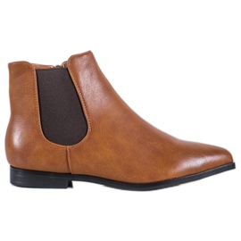 Marquiz Bottines Chameau En Spitz brun Marquiz Bottines Chameau En Spitz brun