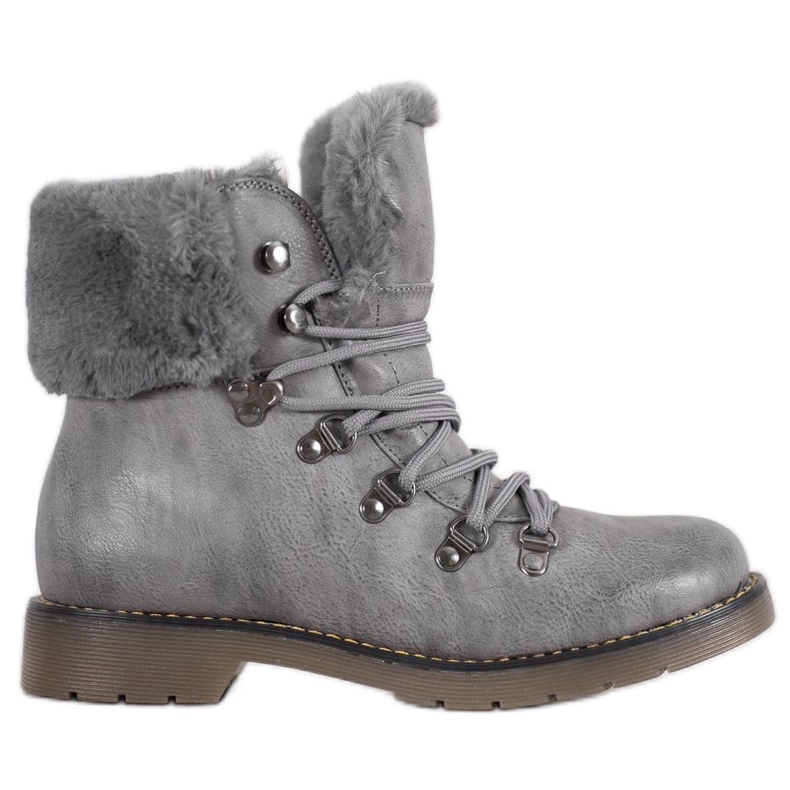 Forever Folie Bottes Avec Fourrure gris Forever Folie Bottes Avec Fourrure gris