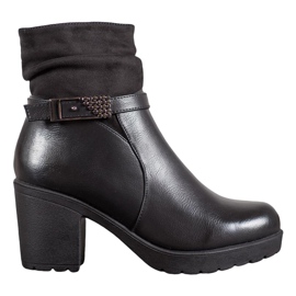 SHELOVET Bottes noires à boucle