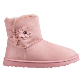 SHELOVET Mukluki avec fleur rose SHELOVET Mukluki avec fleur rose
