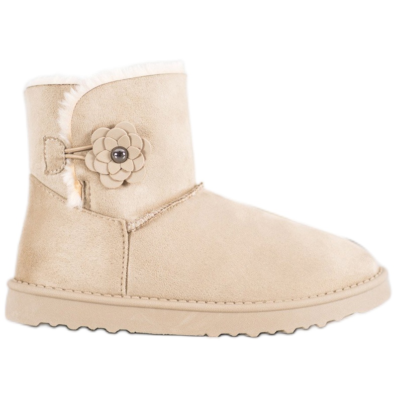 SHELOVET Mukluki avec fleur brun