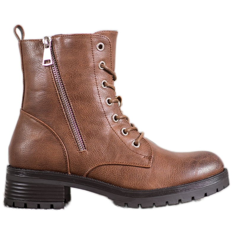 SDS Bottes marron confortables brun