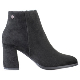 Goodin Bottes en daim élégantes le noir