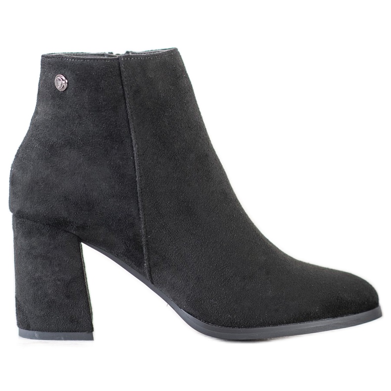 Goodin Bottes en daim élégantes le noir