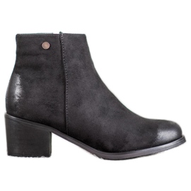 Goodin Bottes en daim classiques noir