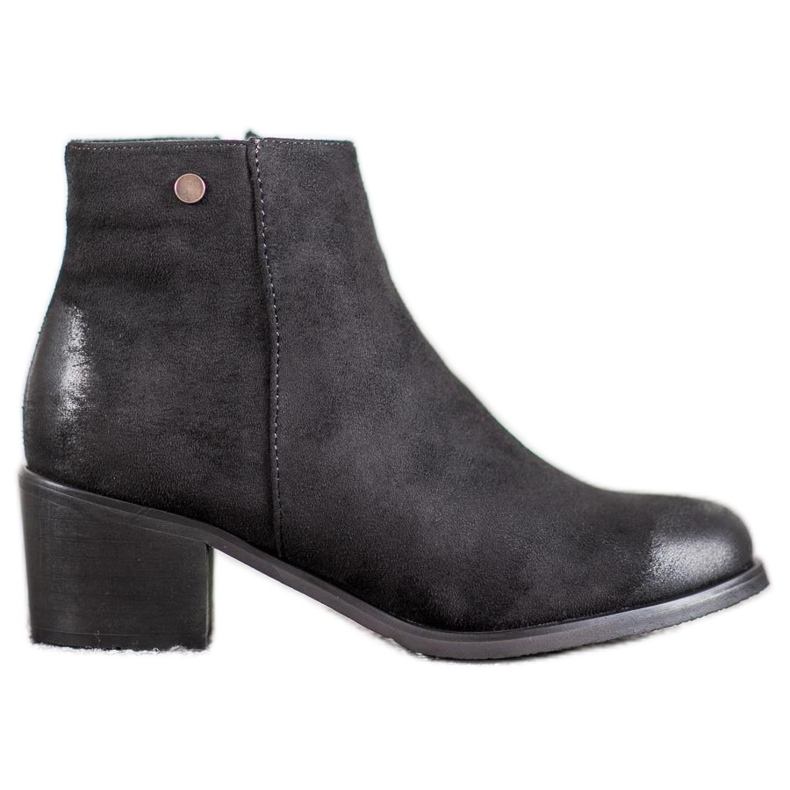 Goodin Bottes en daim classiques le noir