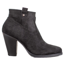 Ideal Shoes Bottes noires décontractées le noir