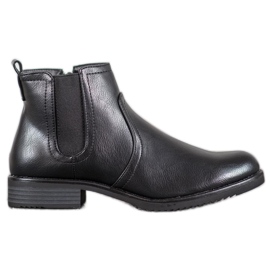 J. Star Bottes noires sur un talon plat