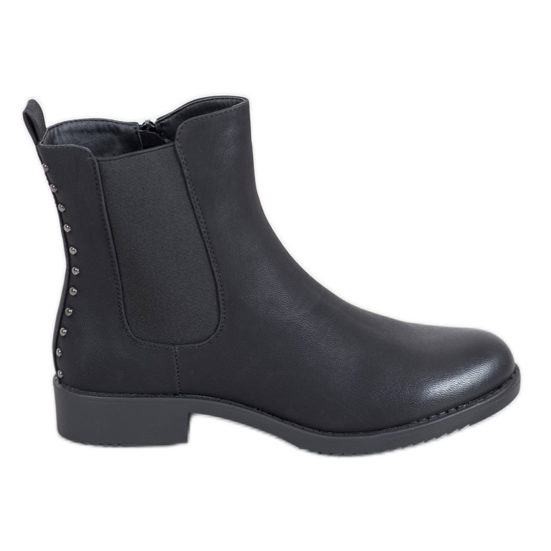 J. Star Bottines Chelsea confortables le noir