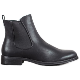 J. Star Bottines Chelsea sur la fermeture éclair noir