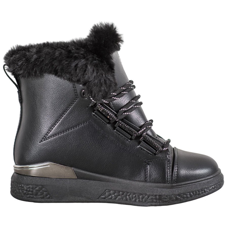 Bella Paris Bottes de neige noires le noir