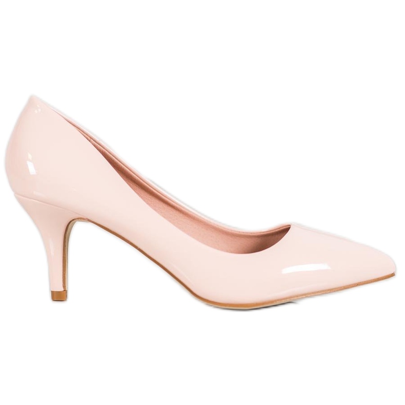 Small Swan Escarpins laqués confortables rose