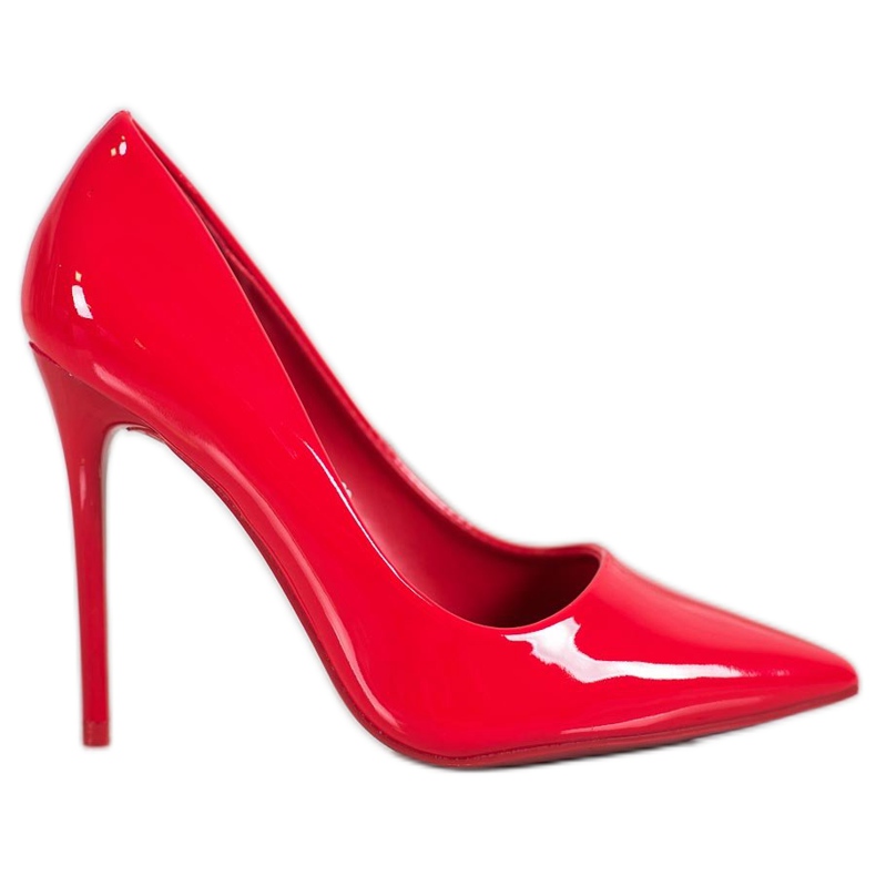 Small Swan Goupilles vernies rouge
