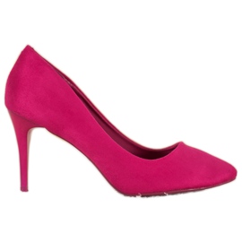 Comer Talons en daim violet