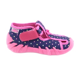 Chaussures enfant Befado 190P092 bleu marine rose