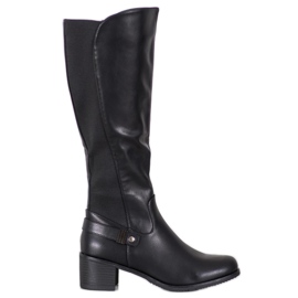 Abloom Bottes d'équitation élégantes le noir