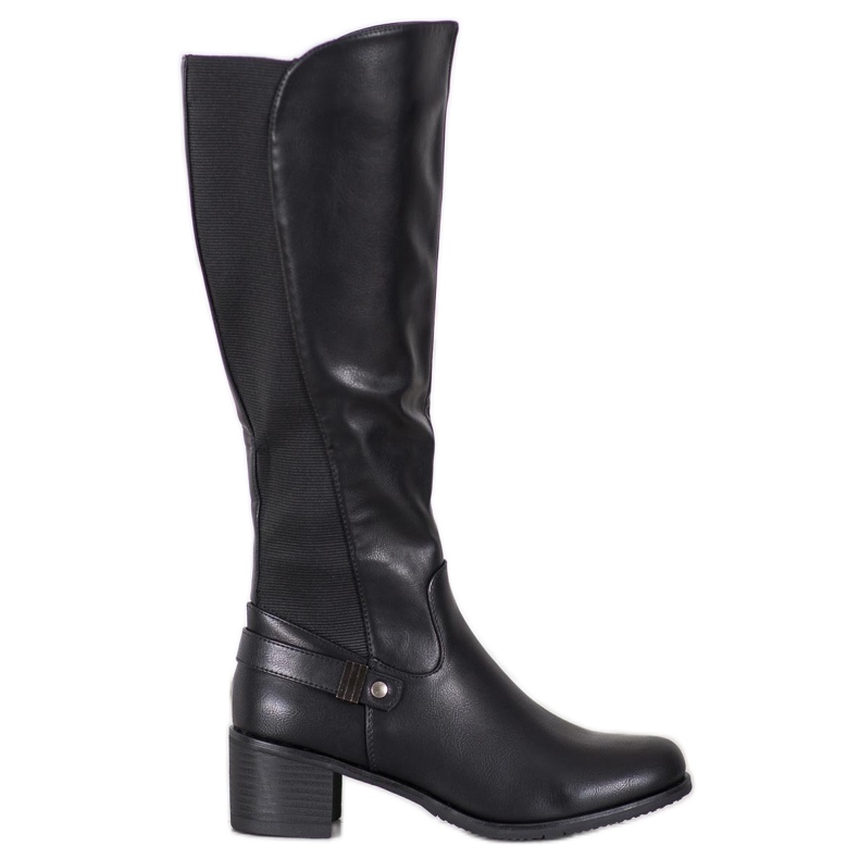 Abloom Bottes d'équitation élégantes le noir