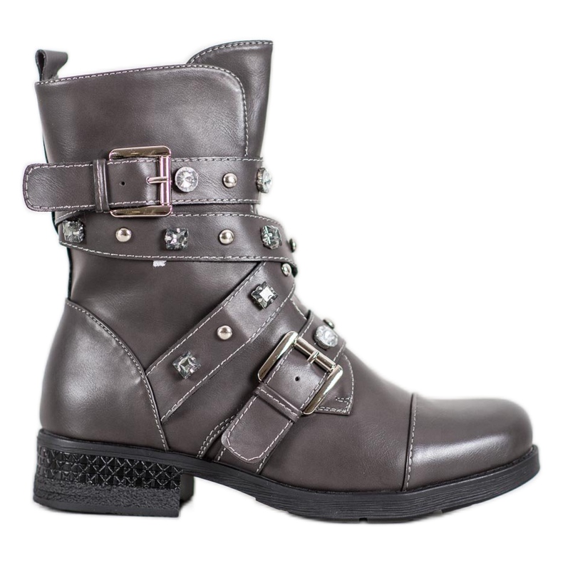 Kayla Travailleurs chaleureux avec des strass gris Kayla Travailleurs chaleureux avec des strass gris