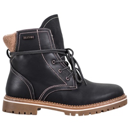 SDS Bottines à lacets avec isolation le noir