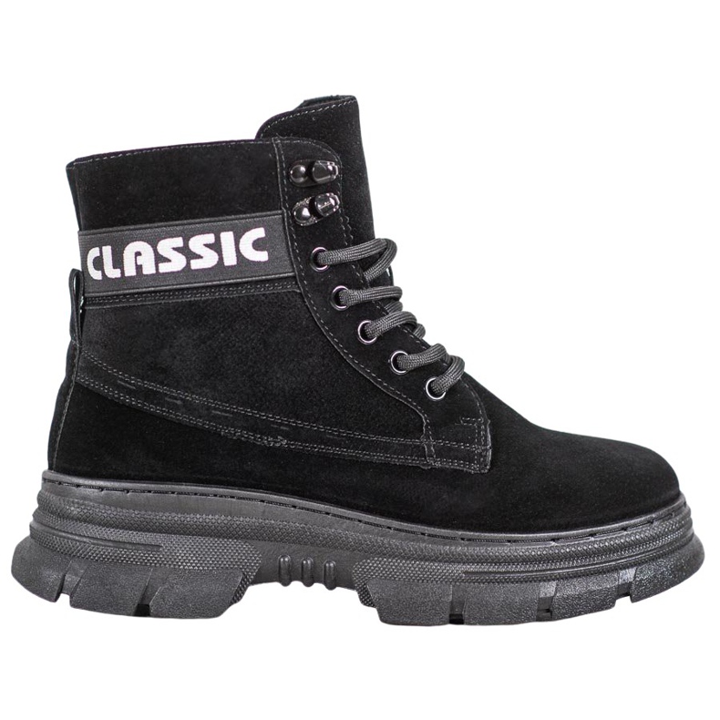 Bella Paris Bottes à plateforme classiques le noir