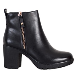 Bella Paris Bottes confortables avec isolation le noir