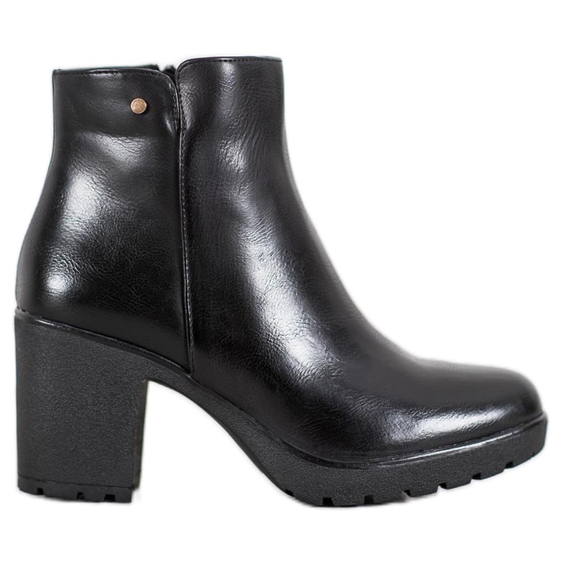 Bella Paris Bottes en éco-cuir le noir