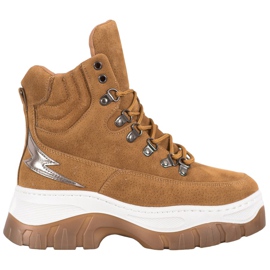 Seastar Bottes à lacets à la mode brun Seastar Bottes à lacets à la mode brun