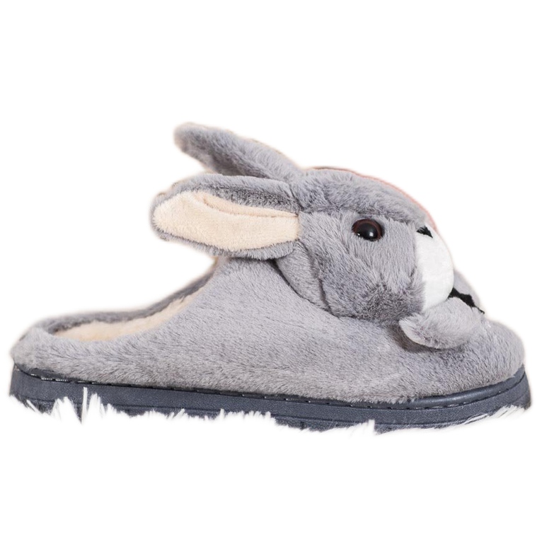 SHELOVET Chaussons lapins gris