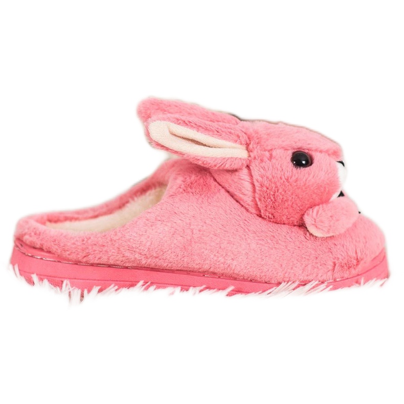 SHELOVET Chaussons lapins rose