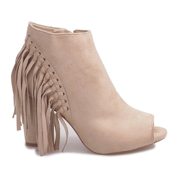 Bottes Ouvertes Sur Un Poteau 1526-3 Beige Bottes Ouvertes Sur Un Poteau 1526-3 Beige