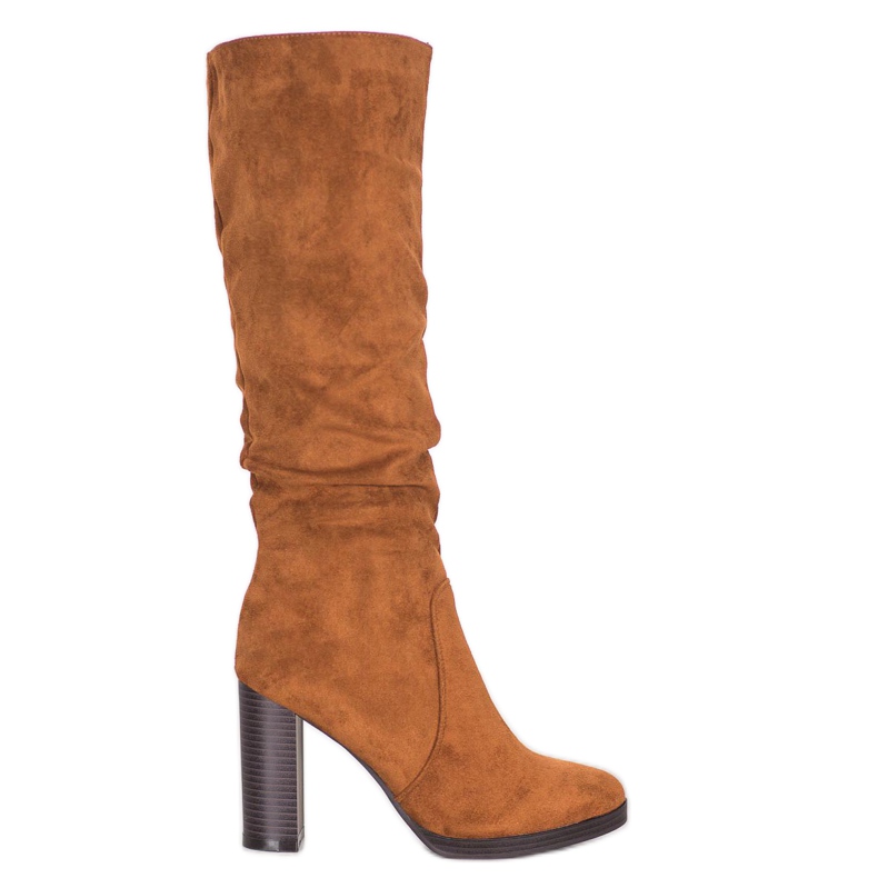 Super Me Bottes en daim brun