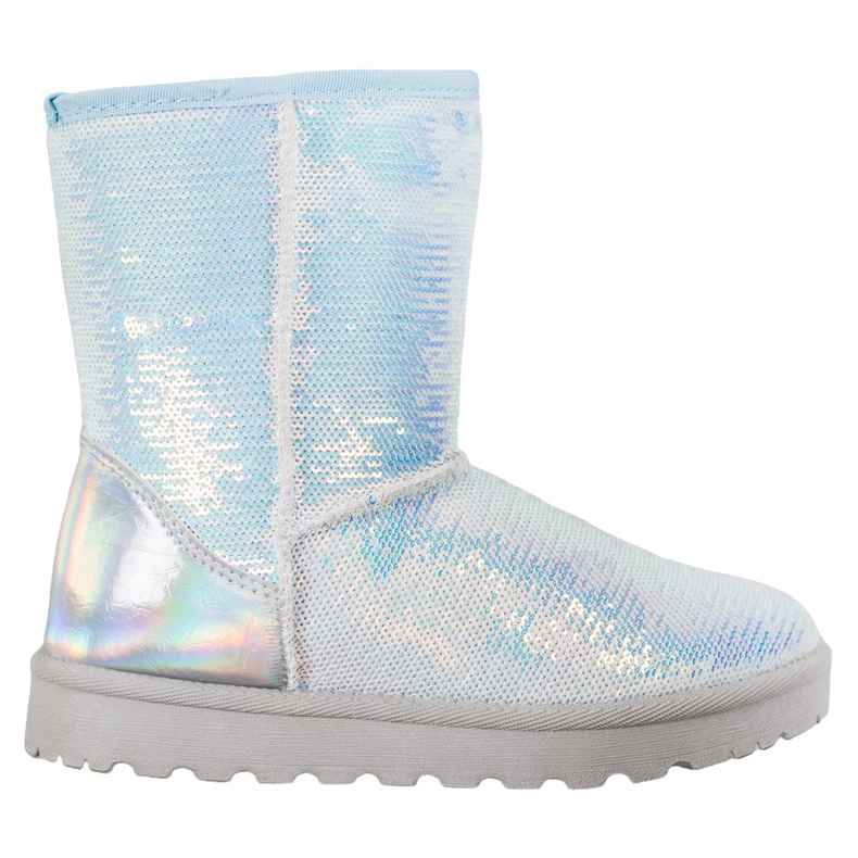 SHELOVET Mukluki Avec Paillettes blanche