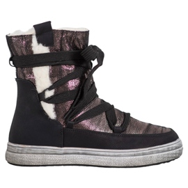 SDS Bottes de neige chaudes brun noir