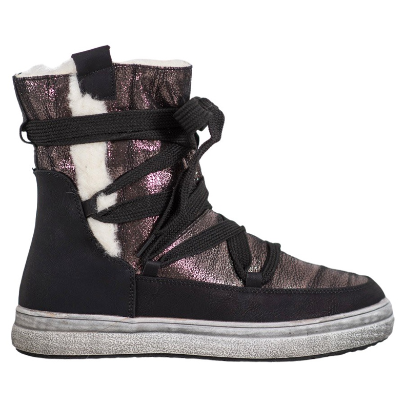 SDS Bottes de neige chaudes brun le noir