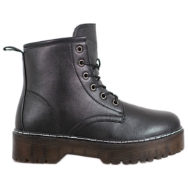 Kylie Trappeurs de la mode noir jaune