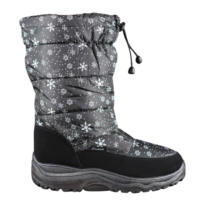 SHELOVET Bottes de neige chaudes le noir
