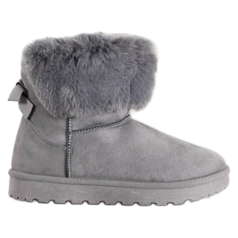 SHELOVET Mukluki avec fourrure gris