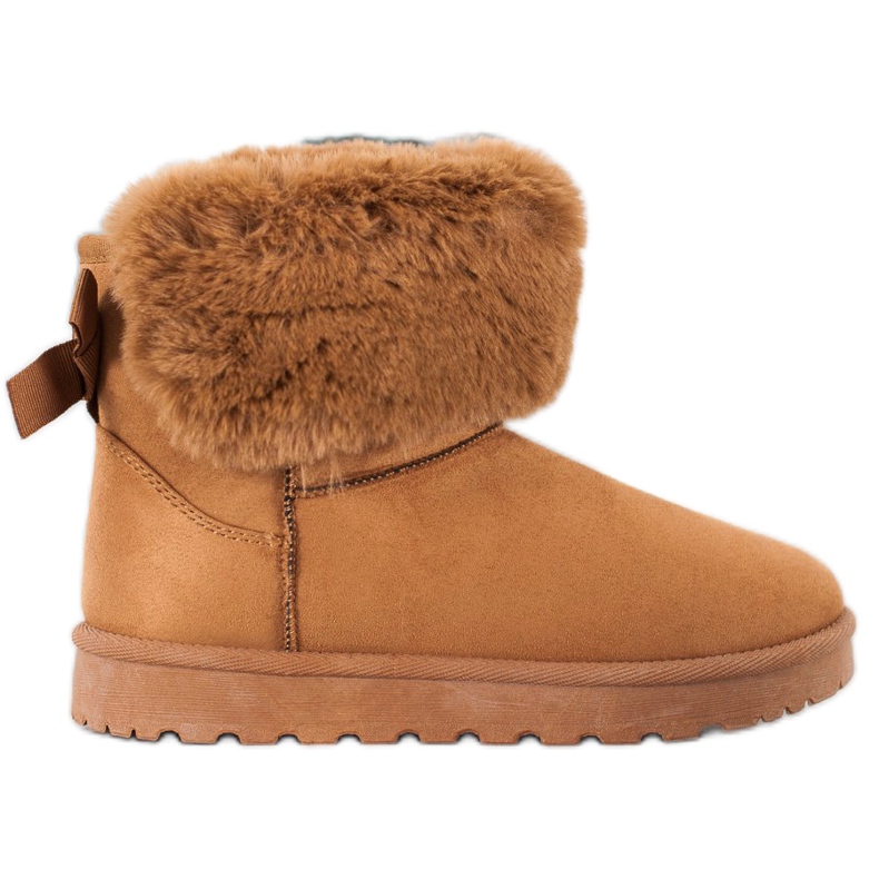 SHELOVET Mukluki avec fourrure brun