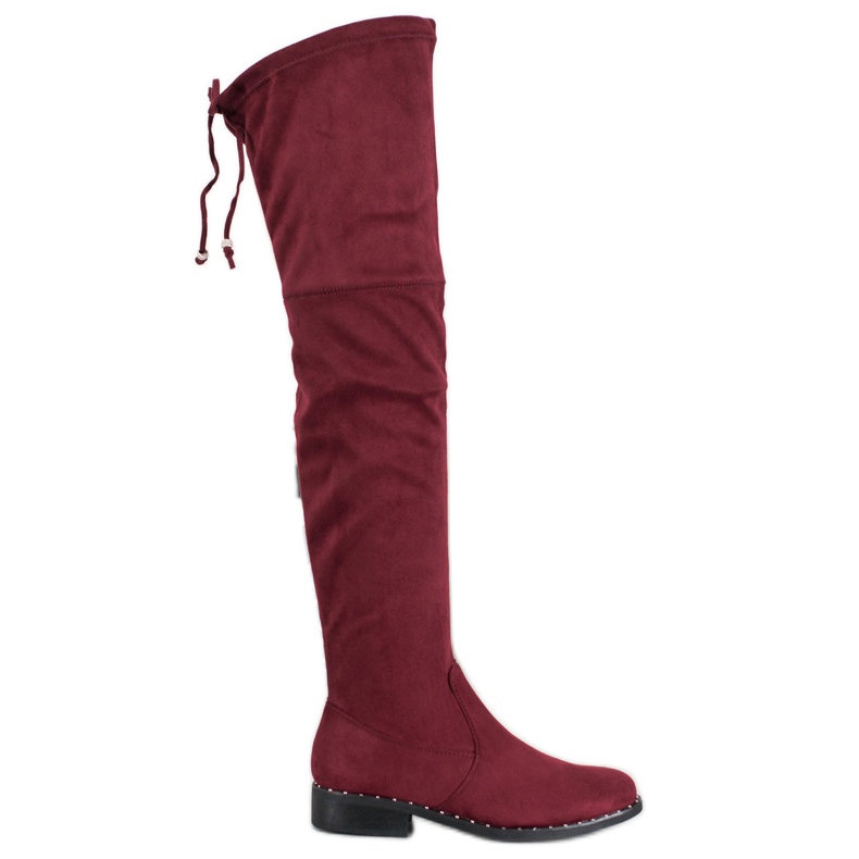 Seastar Bottines plates en daim rouge