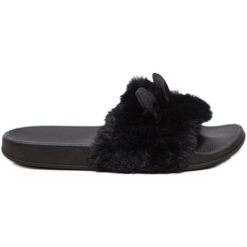 SHELOVET Pantoufles Noires le noir