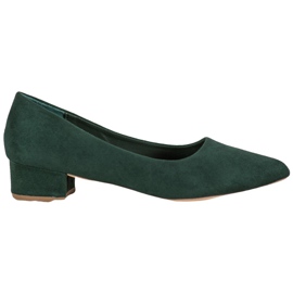 SHELOVET Escarpins à talon plat vert