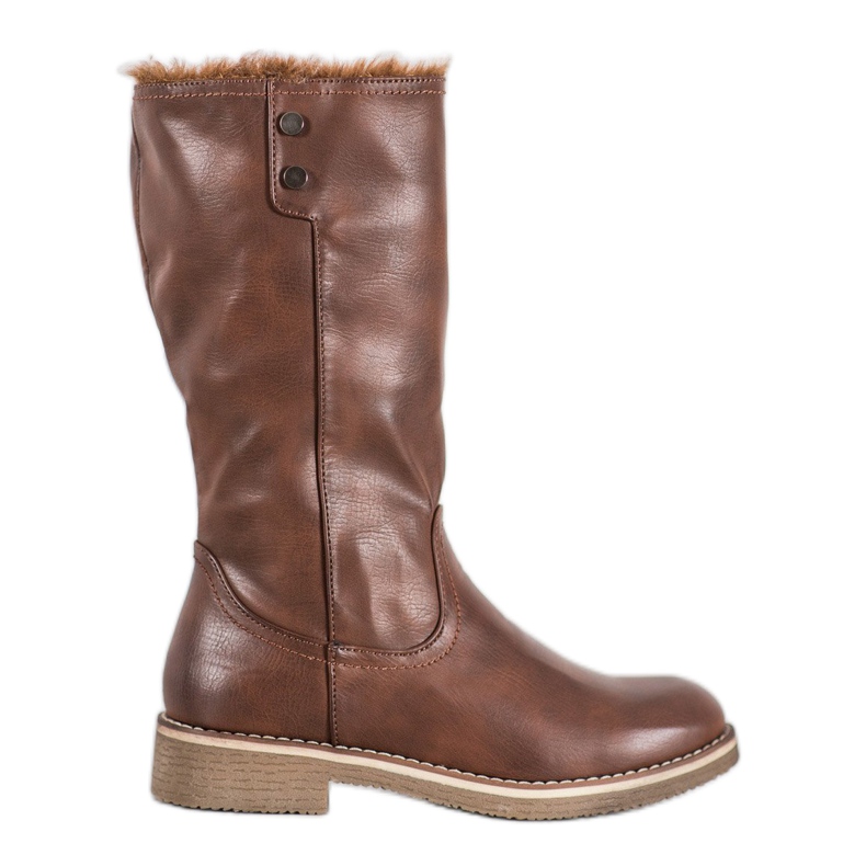 SDS Bottes avec tige enroulable brun SDS Bottes avec tige enroulable brun