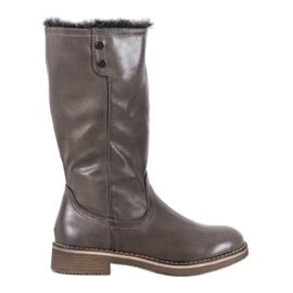 SDS Bottes avec tige enroulable gris SDS Bottes avec tige enroulable gris